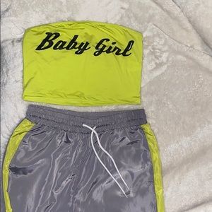 Tube top and pants set